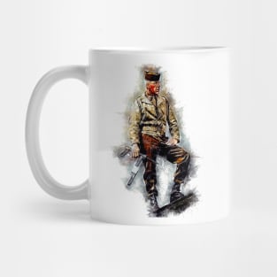 Lee Marvin Unique World War 2 Movie Watercolor Portrait Mug